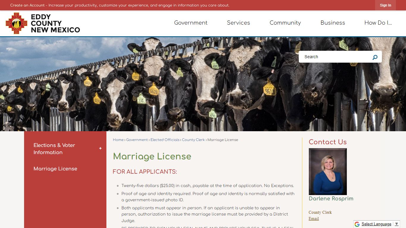 Marriage License | Eddy County, NM